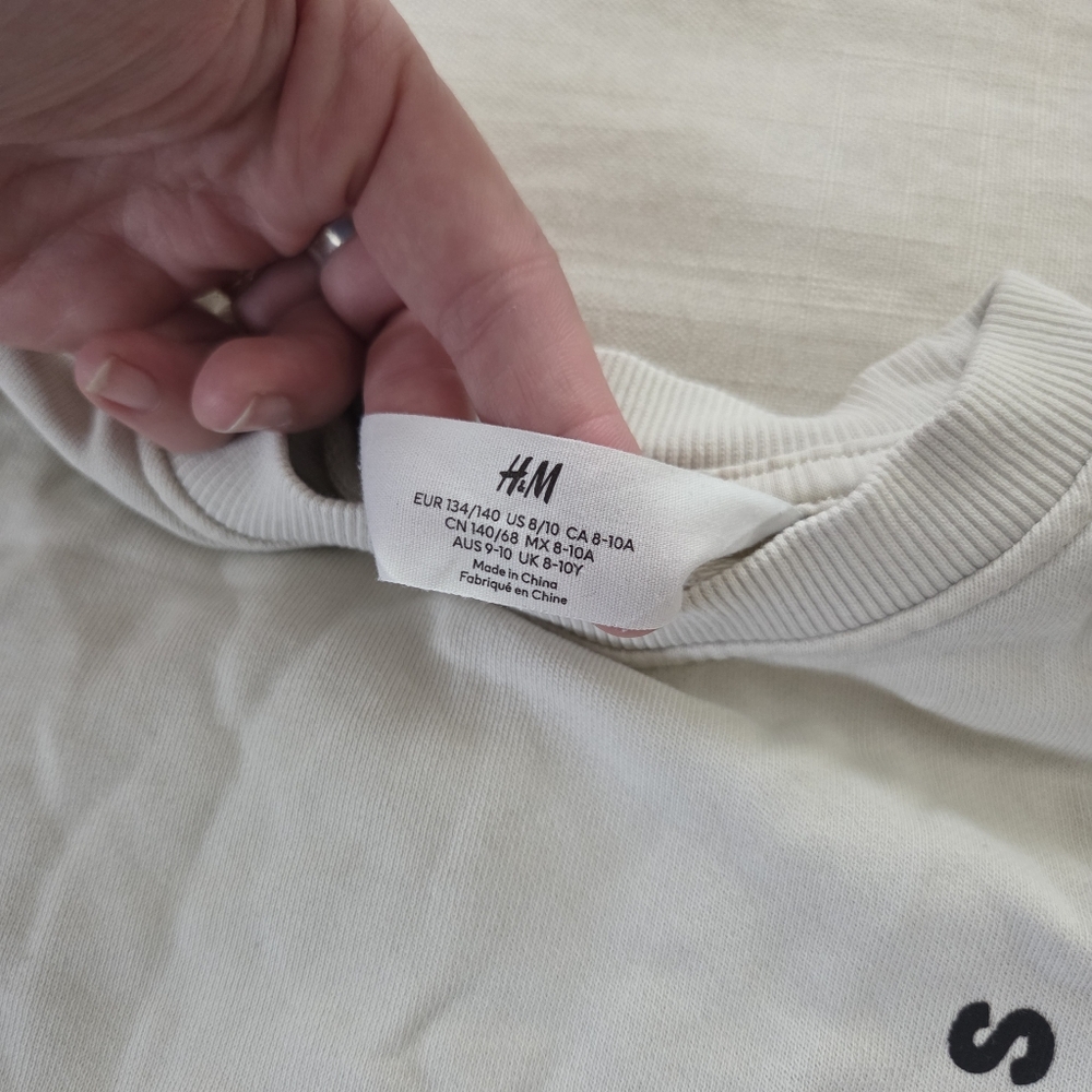 H&M Colorful Graphic "This Is Wow" Sweatshirt Kids 8/10 - Picture 5 of 7